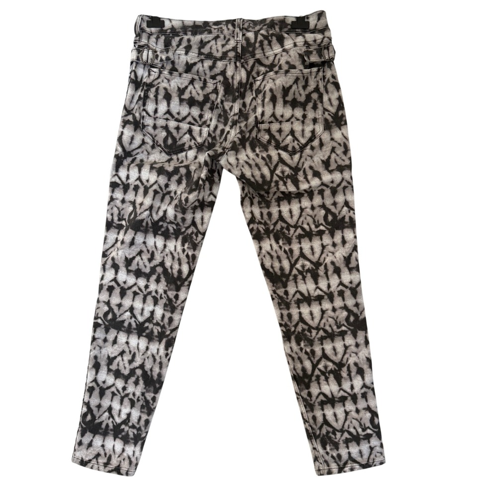 Isabel Marant Pour H&M 2013 Ikat Print Straight Jeans US 10 Embroidered Trim - Picture 2 of 15